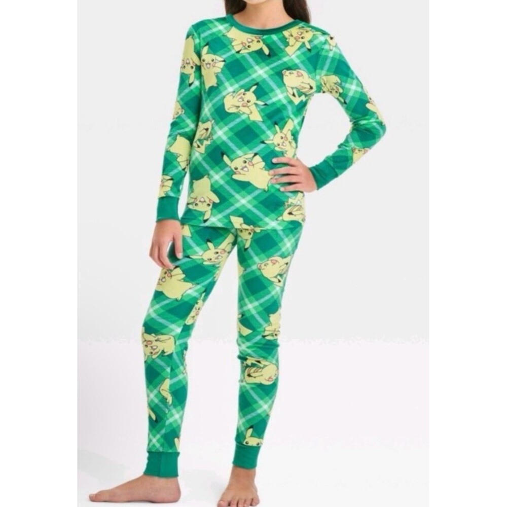 NWT Pokémon Girls 4 Fleece Long Sleeve 2 Piece Pajama Set NEW